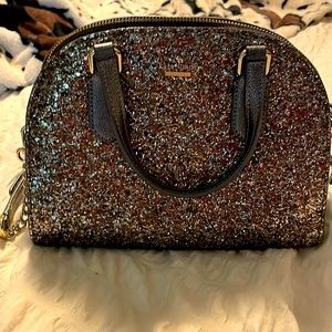 Kate spade gray glitter crossbody/purse